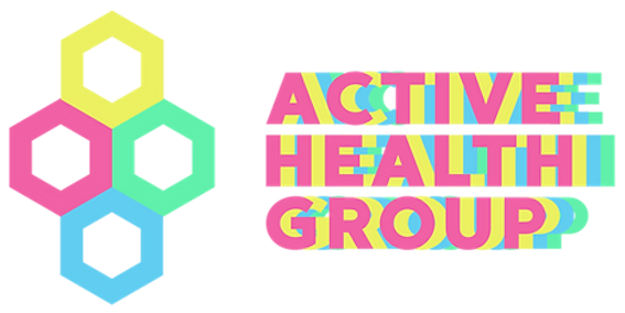 Active Health Group logo on a pale blue background