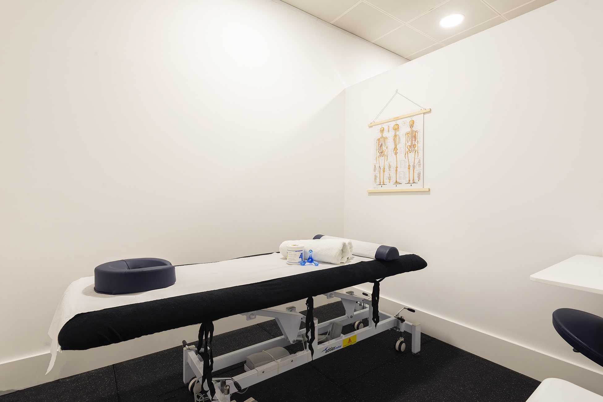 Interior of a sports therapy clinic room